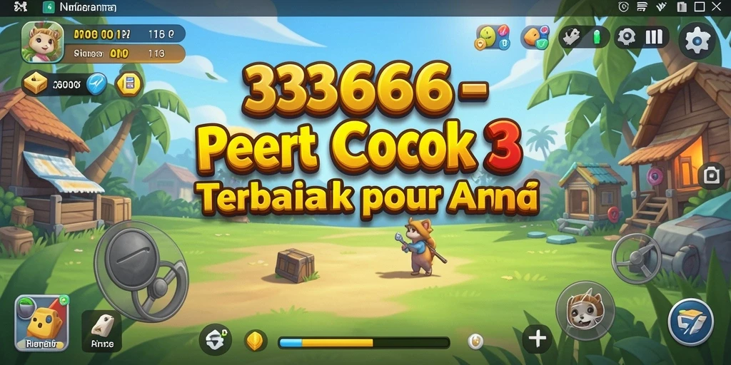 Tangkapan layar dari gameplay seru 333666 Match-3.