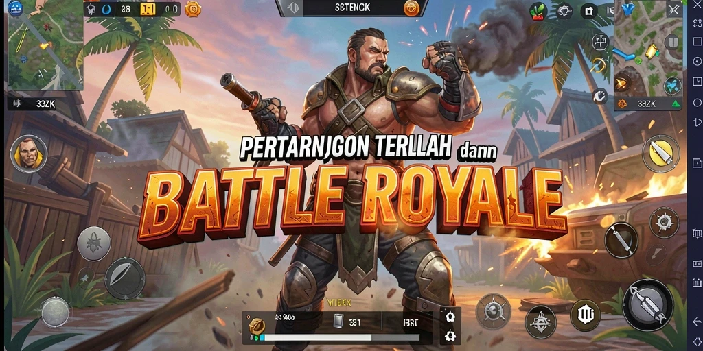 Tampilan gameplay seru dalam 33ZK, aksi mendebarkan di medan perang.