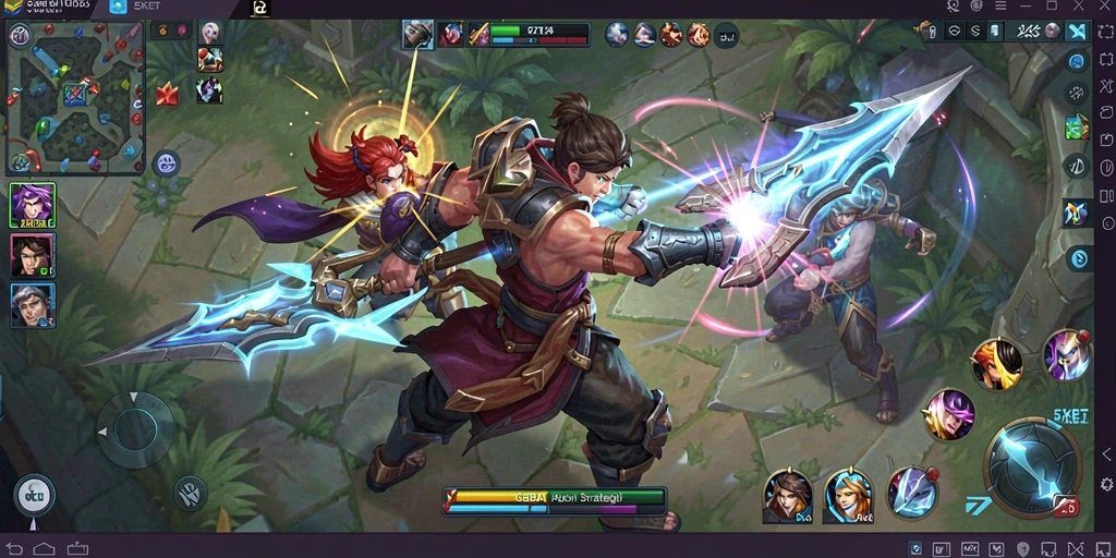 Tangkapan layar gameplay seru di 55KBET dengan strategi tim.
