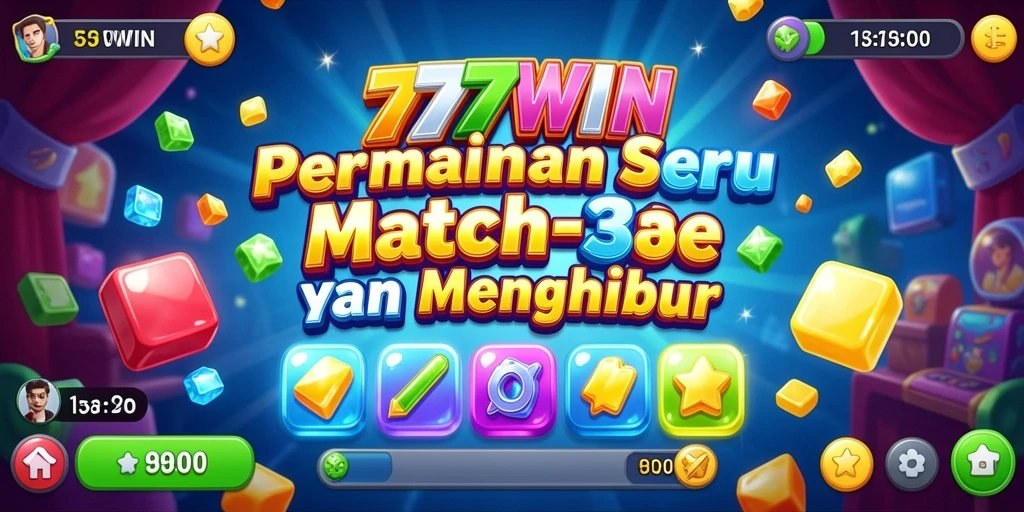 Gameplay seru Match-3 yang penuh warna dan tantangan.