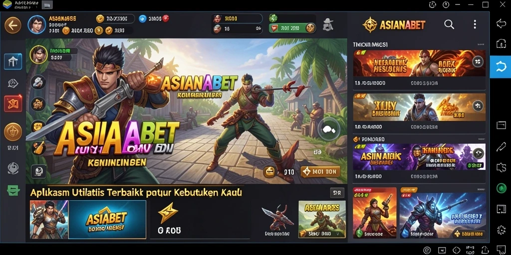 Tampilan intuitif dan mudah digunakan dari ASIANABET.