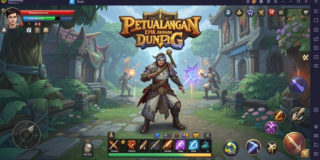 Tampilan grafis menakjubkan dalam gameplay RPG D06.