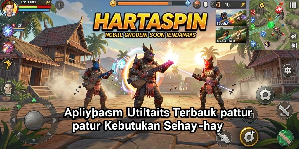 Tampilan antarmuka HARTASPIN yang mudah digunakan.