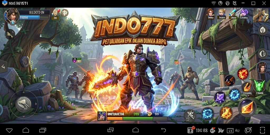 Tampilan gameplay ARPG yang mendebarkan di INDO777.