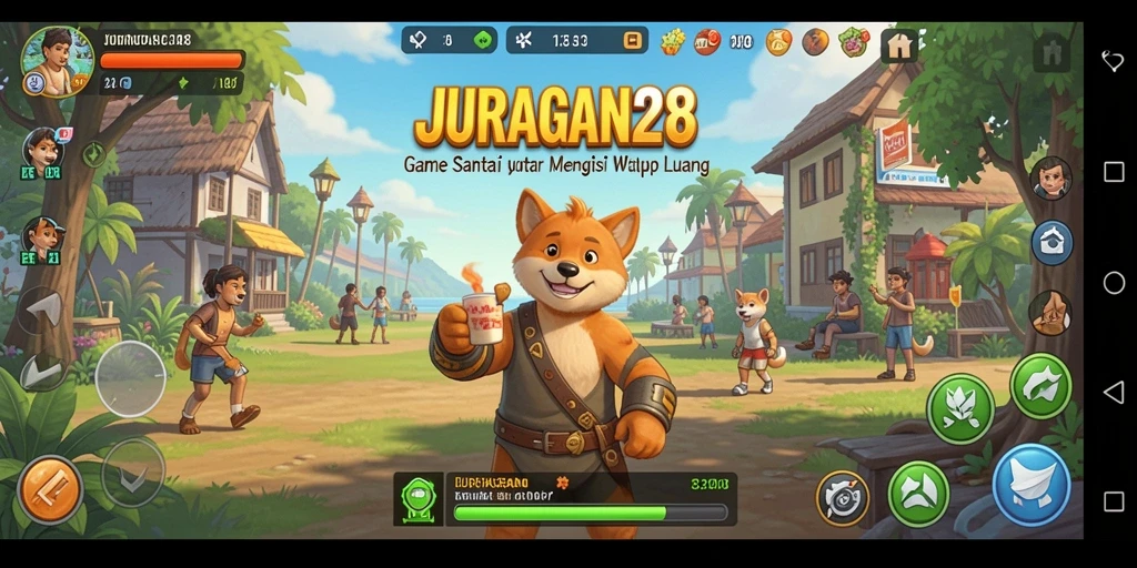 Tampilan gameplay JURAGAN28 yang seru dan menghibur.