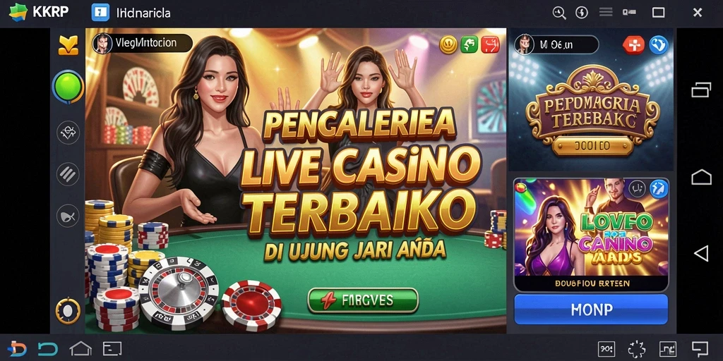 Tangkapan layar permainan Live Casino yang mendebarkan di KKRP.