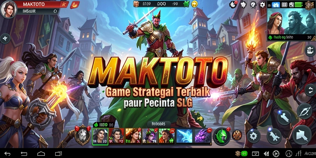 Screenshot permainan MAKTOTO yang menunjukkan aksi strategis dalam pertempuran.