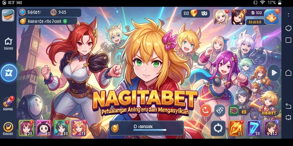 Tampilan menarik dari gameplay NAGITABET yang penuh warna dan aksi.