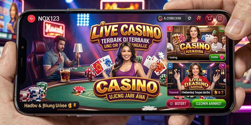 Tampilan gameplay NOX123 yang memukau dalam pengalaman Live Casino.