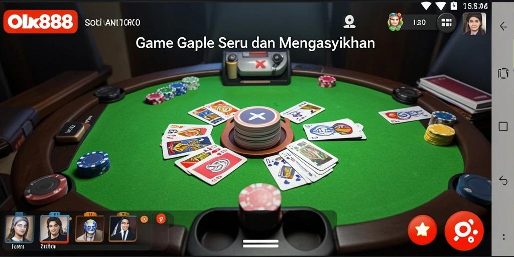 Tampilan gameplay Gaple yang menarik di OLX888.