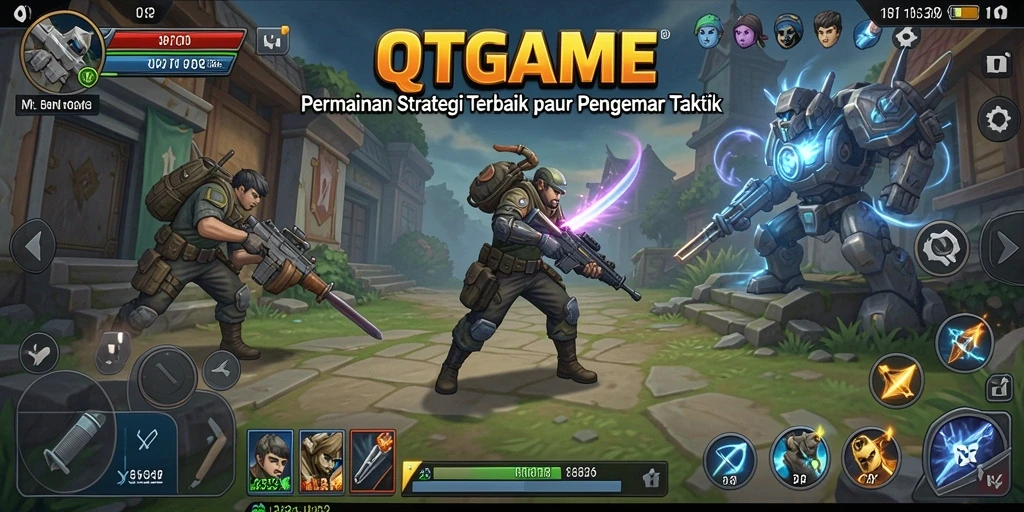 Tampilan gameplay seru dari QTGAME yang penuh strategi.