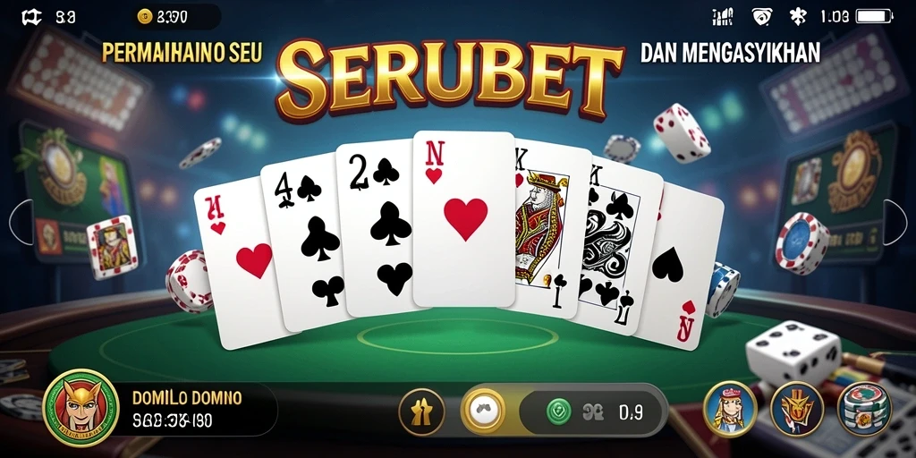 Tampilan gameplay SERUBET yang seru dan interaktif.