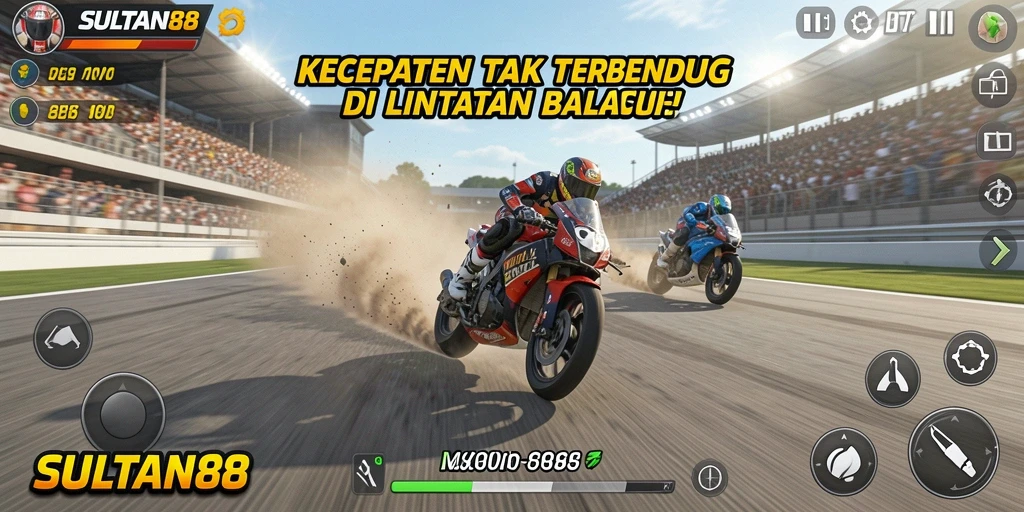 Tampilan menegangkan dari balapan mobil di SULTAN88.