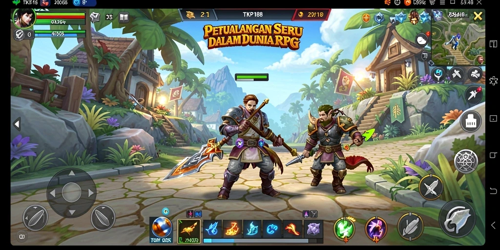 Tampilan menarik dari gameplay RPG TKP188 yang seru.