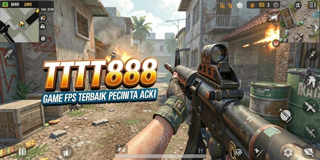 Tampilan gameplay <strong>TTT888</strong> yang intens dan mengasyikkan